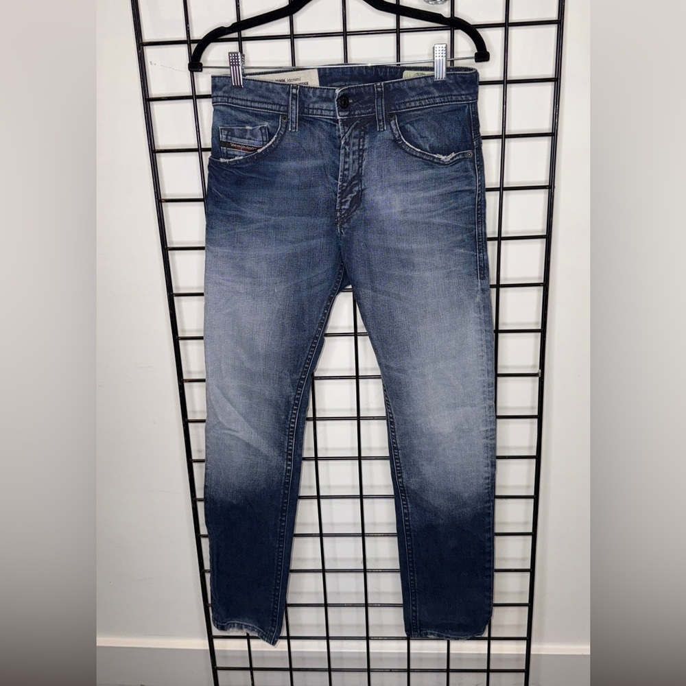 Diesel, Italian design, Men's Faded Indigo Slim Jeans, Sz 29W, 30L
